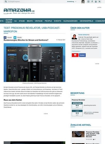 Amazona.de Presonus Revelator Amazona.de Presonus Revelator