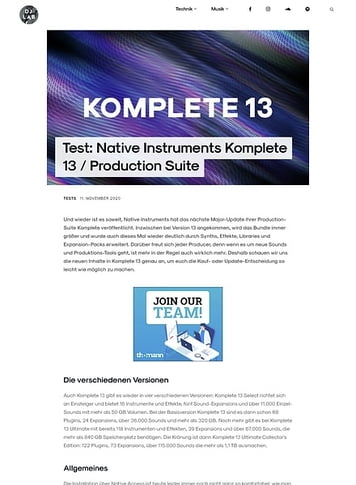 DJLAB Native Instruments Komplete 13 / Production Suite DJLAB Native Instruments Komplete 13 / Production Suite