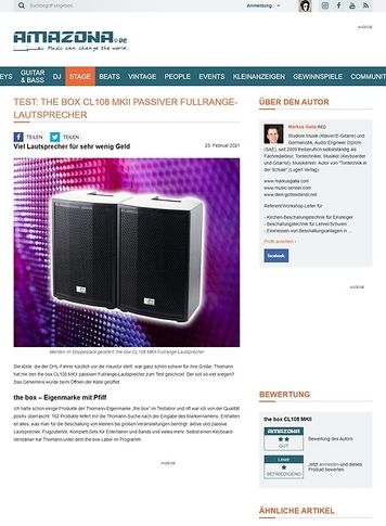 Amazona.de the box CL108 MKII Amazona.de the box CL108 MKII