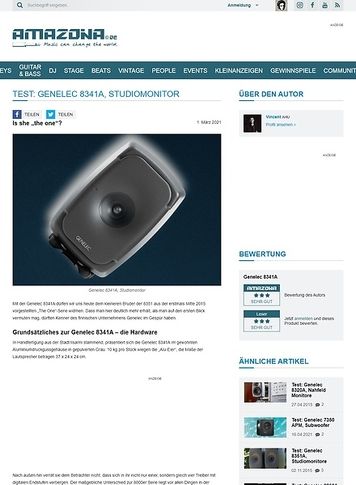 Amazona.de Genelec 8341A Amazona.de Genelec 8341A