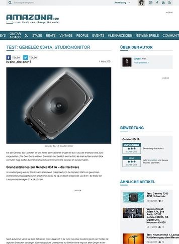 Amazona.de Genelec 8341A Amazona.de Genelec 8341A
