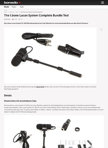 Bonedo.de The t.bone Lucan System Complete Bundle Bonedo.de The t.bone Lucan System Complete Bundle