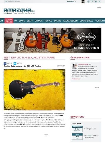 Amazona.de ESP LTD TL-6 BLK Amazona.de ESP LTD TL-6 BLK