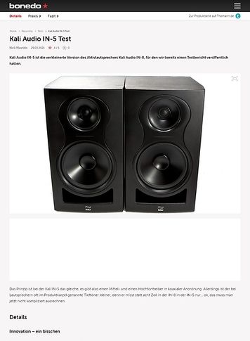 Bonedo.de Kali Audio IN-5 Bonedo.de Kali Audio IN-5