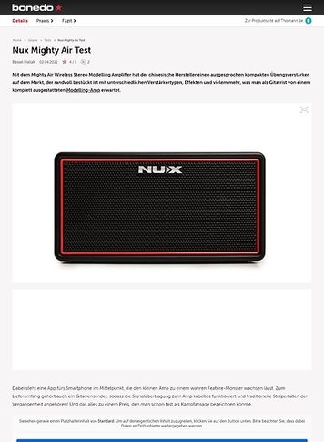 Bonedo.de Nux Mighty Air Bonedo.de Nux Mighty Air