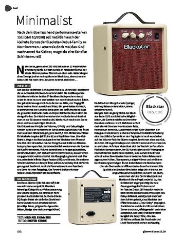 Gitarre & Bass Blackstar Debut 10E Gitarre & Bass Blackstar Debut 10E