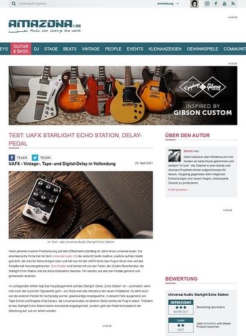 Amazona.de Universal Audio Starlight Echo Station Amazona.de Universal Audio Starlight Echo Station