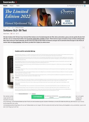 Bonedo.de Soldano SLO-30 Bonedo.de Soldano SLO-30