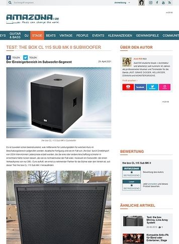 Amazona.de the box CL 115 Sub MK II Amazona.de the box CL 115 Sub MK II