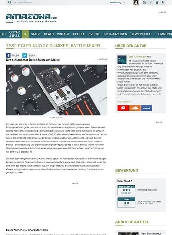 Amazona.de Ecler Nuo 2.0 DJ-Mixer Amazona.de Ecler Nuo 2.0 DJ-Mixer