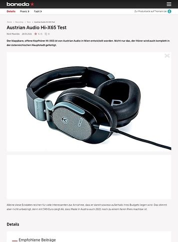 Bonedo.de Austrian Audio Hi-X65 Bonedo.de Austrian Audio Hi-X65