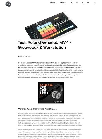 DJLAB Roland Verselab MV-1 / Groovebox & Workstation DJLAB Roland Verselab MV-1 / Groovebox & Workstation