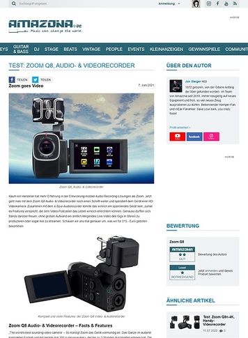 Amazona.de Zoom Q8 Amazona.de Zoom Q8