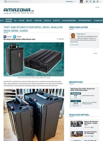 Amazona.de SKB Studio Flyer iSF2U, iSF4U, Shallow Rack Serie, Cases Amazona.de SKB Studio Flyer iSF2U, iSF4U, Shallow Rack Serie, Cases