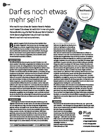 Gitarre & Bass Red Panda Context 2 Reverb Gitarre & Bass Red Panda Context 2 Reverb