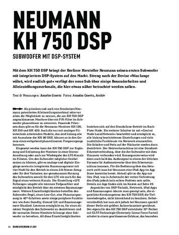 Sound & Recording Neumann KH 750 DSP Sound & Recording Neumann KH 750 DSP