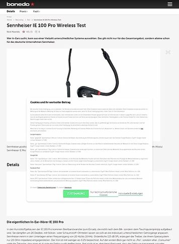 Bonedo.de Sennheiser IE 100 Pro Wireless Bonedo.de Sennheiser IE 100 Pro Wireless