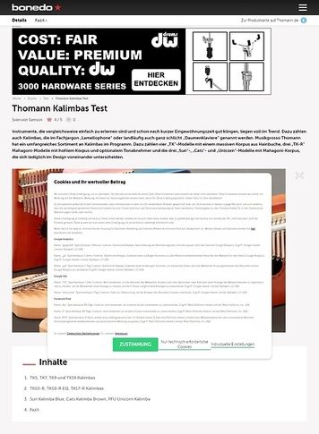 Bonedo.de Thomann Kalimbas Bonedo.de Thomann Kalimbas