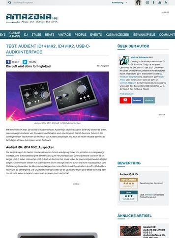 Amazona.de Audient iD14 Mk2, iD4 Mk2 Amazona.de Audient iD14 Mk2, iD4 Mk2