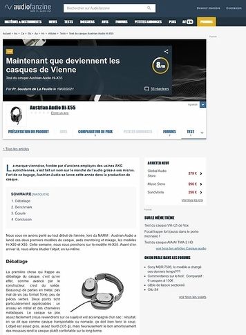 Audiofanzine.com Austrian Audio Hi-X55 Audiofanzine.com Austrian Audio Hi-X55