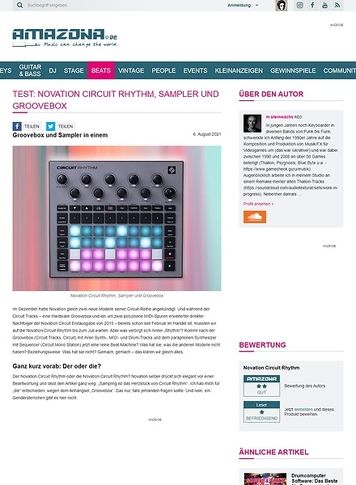 Amazona.de Novation Circuit Rhythm Amazona.de Novation Circuit Rhythm