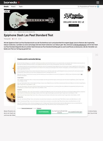 Bonedo.de Epiphone Slash Les Paul Standard Bonedo.de Epiphone Slash Les Paul Standard