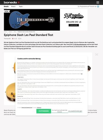 Bonedo.de Epiphone Slash Les Paul Standard Bonedo.de Epiphone Slash Les Paul Standard