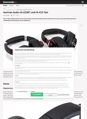 Bonedo.de Austrian Audio Hi-X25BT und Hi-X15 Bonedo.de Austrian Audio Hi-X25BT und Hi-X15