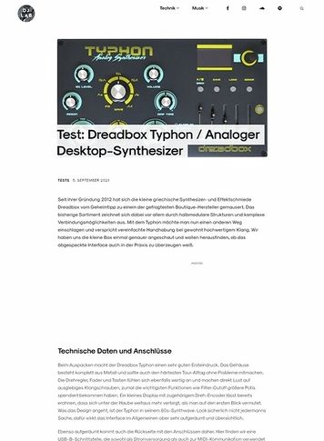DJLAB Dreadbox Typhon DJLAB Dreadbox Typhon