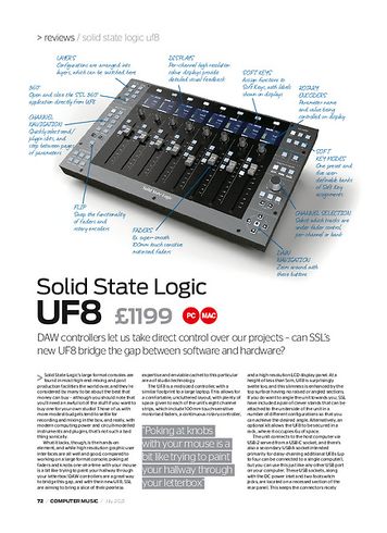 Computer Music Solid State Logic uf8 Computer Music Solid State Logic uf8