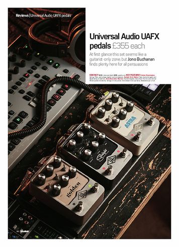 Future Music Universal Audio UAFX pedals Future Music Universal Audio UAFX pedals