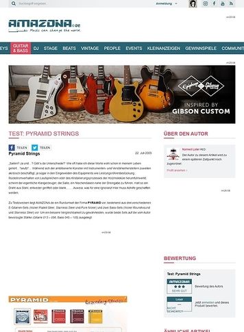 Amazona.de Test: Pyramid Strings Amazona.de Test: Pyramid Strings