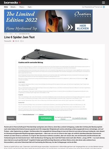 Bonedo.de Line 6 Spider Jam Bonedo.de Line 6 Spider Jam