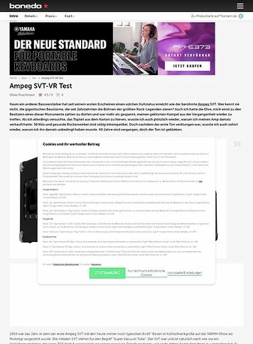 Bonedo.de Ampeg SVT VR Bonedo.de Ampeg SVT VR