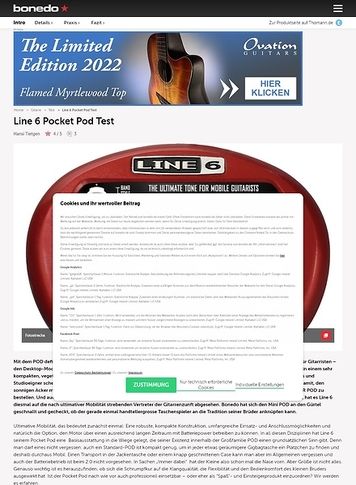Bonedo.de Line 6 Pocket Pod Bonedo.de Line 6 Pocket Pod