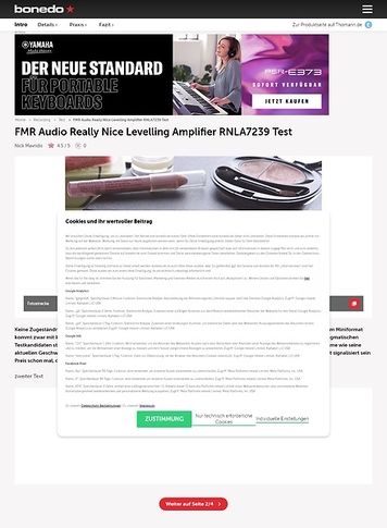 Bonedo.de FMR Audio Really Nice Levelling Amplifier RNLA 7239 Bonedo.de FMR Audio Really Nice Levelling Amplifier RNLA 7239