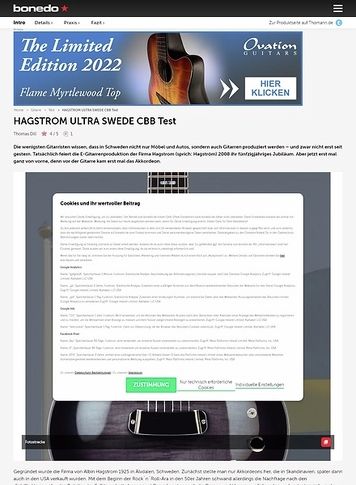 Bonedo.de Ein neuer alter Schwede ist zurück! Bonedo.de Ein neuer alter Schwede ist zurück!