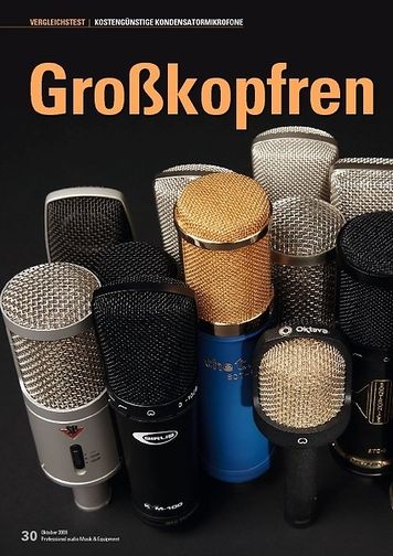 Professional Audio Großkopfrennen: 15 Großmembran-Mikrofone Professional Audio Großkopfrennen: 15 Großmembran-Mikrofone