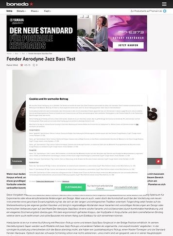 Bonedo.de Fender Aerodyne Jazz Bass Bonedo.de Fender Aerodyne Jazz Bass