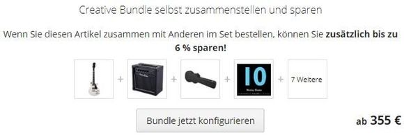 Creative Bundle auf der Produktseite