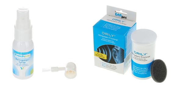Reinigungspray und Hörsystem-Trockner Reinigungspray und Hörsystem-Trockner