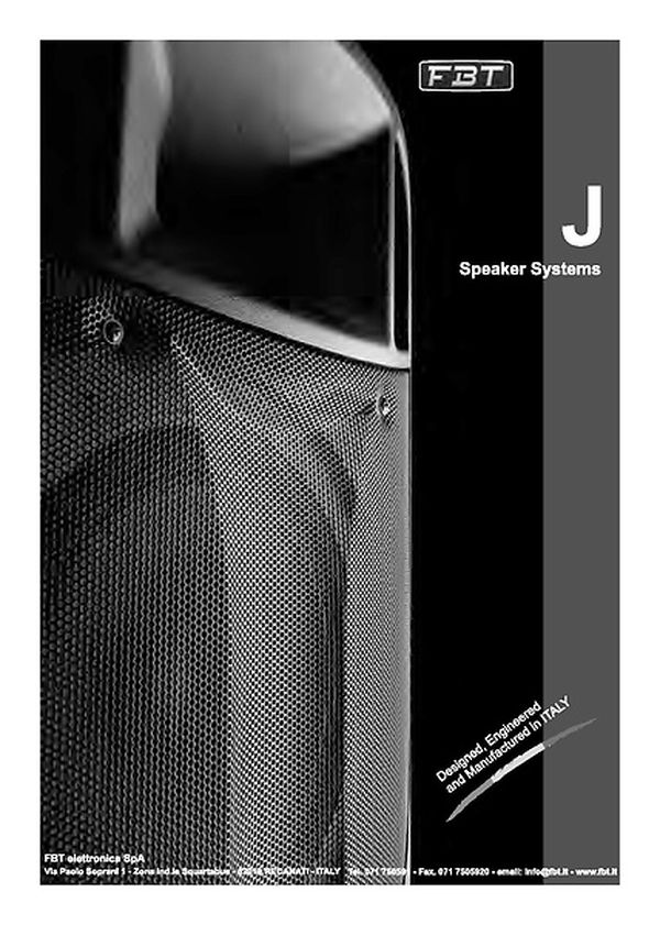 FBT J15 J-Series – Thomann België FBT J15 J-Series