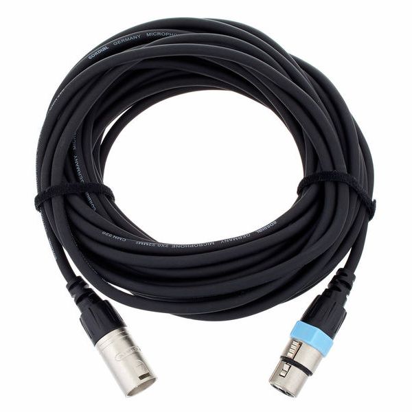 3-pol. XLR Kabel 15m Mikrofonkabel XLR Mikrofon Kabel 2x 0,2mm² 