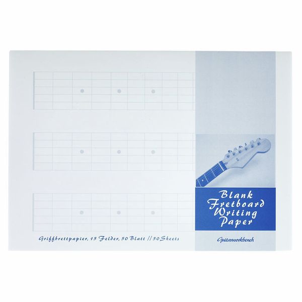 Quercus Blank Fretboard Notepad A5, Landscape Format Writing Pads