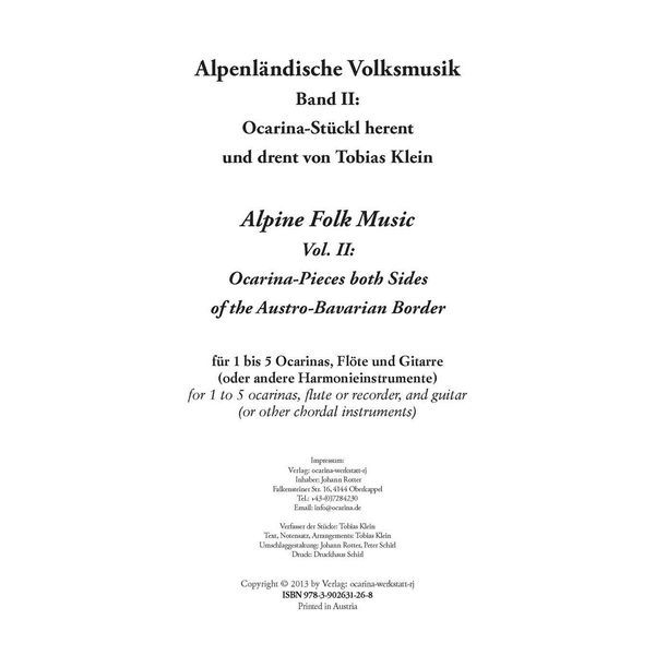 ocarinamusic Alpine Folk Music Ocarina II