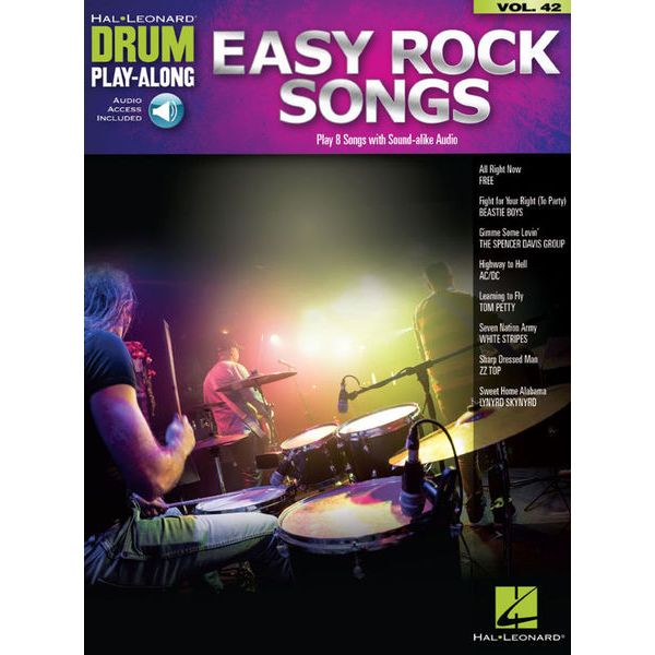 Hal Leonard Drum Play-Along Easy Rock