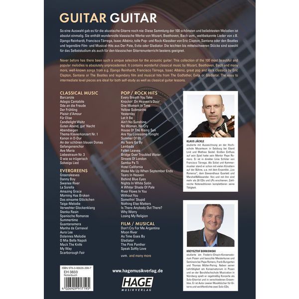 Hage Musikverlag Guitar Guitar + CD
