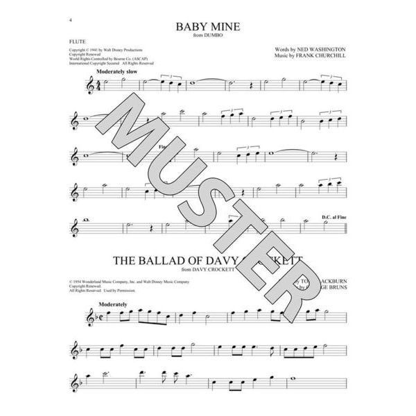 Hal Leonard 101 Disney Songs Flute