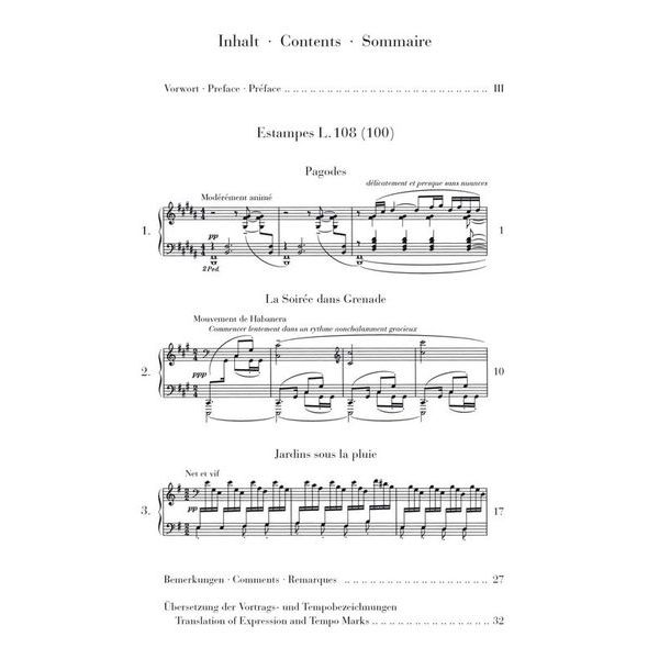 CD 108 ; L.100 Partitions de piano Estampes: