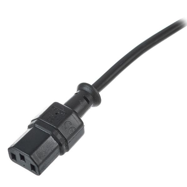 Stairville IEC Power Cable 1,0m BK angled